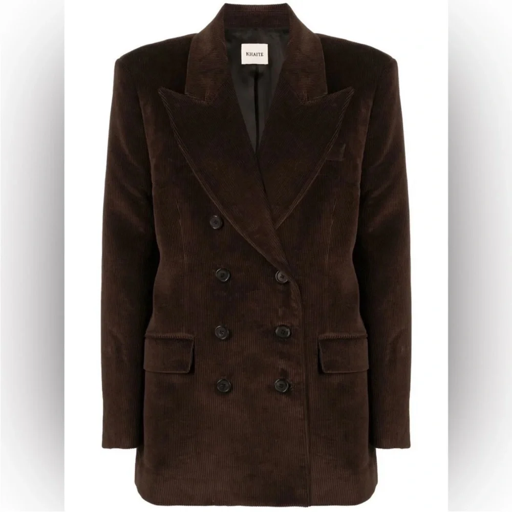 Khaite Tanner Blazer Brown Size 6 - Picture 9 of 11